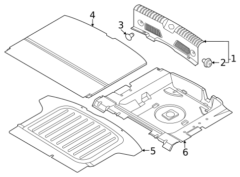Interior Trim - Rear Body for 2023 Kia Niro EV #0