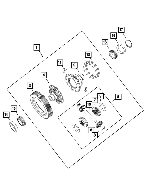 Differential for 2014 Jeep Compass #0