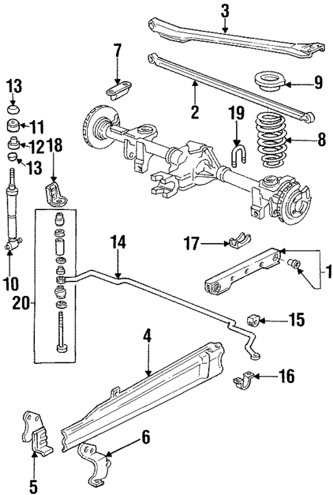 Stabilizer Bar & Components for 2002 Pontiac Firebird #0
