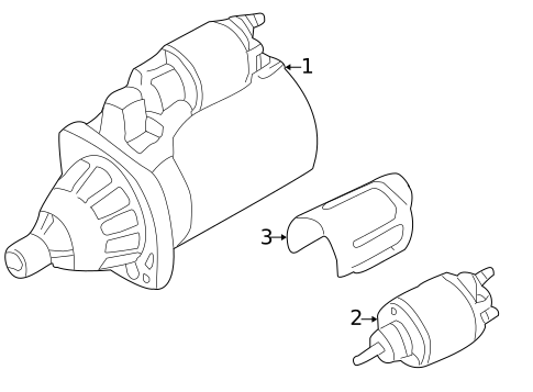 Starter for 2002 Audi S6 #1