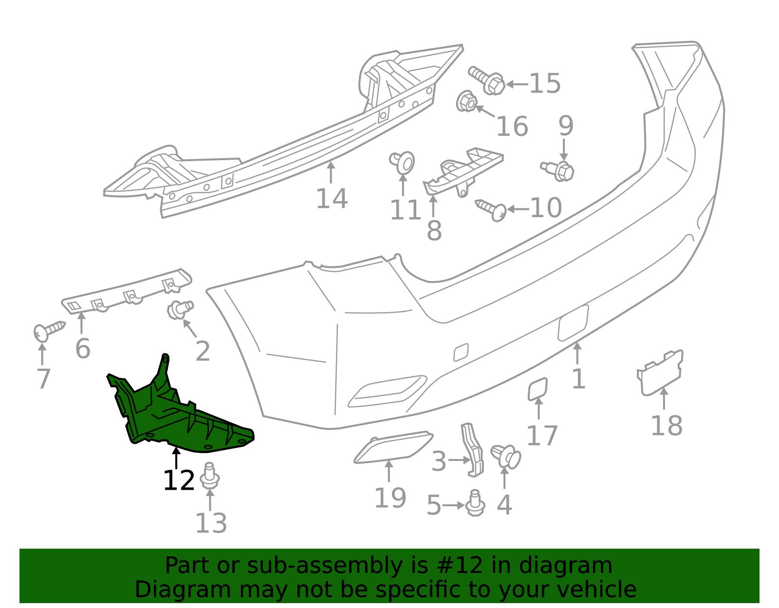 2012-2016 Subaru Impreza Lower Cover 57731FJ060 | Subaru Parts Store