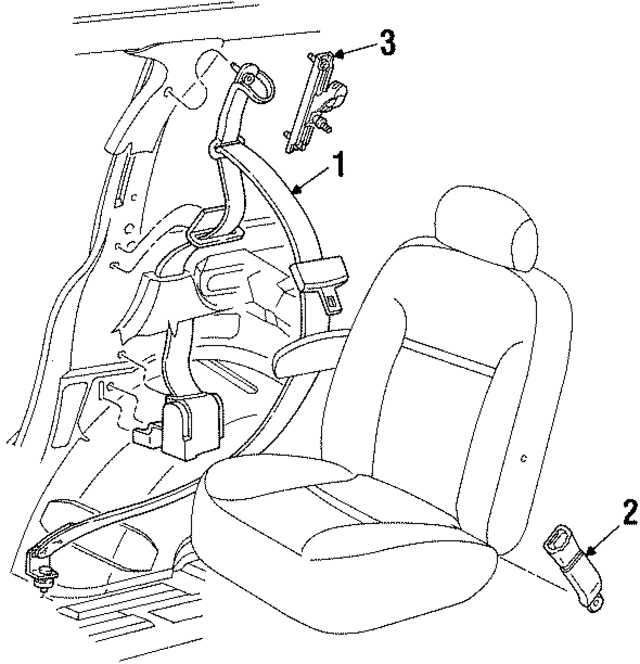 XF2Z1660045CCC - Electrical: Buckle for Ford Image