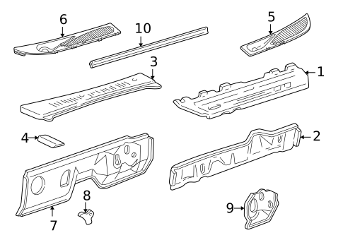 Cowl for 2000 Ford Explorer #0