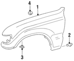 5380160560 - Body: Fender for Lexus: LX450 Image