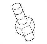 8116338010 - Body: Lift Cylinder Ball Stud for Hyundai: Accent, Azera, Elantra, Entourage, Genesis Coupe, Santa Fe, Sonata, Tiburon, Veracruz, XG300, XG350 Image