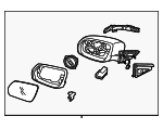 87620B1730 - : Mirror Assembly for Hyundai Image