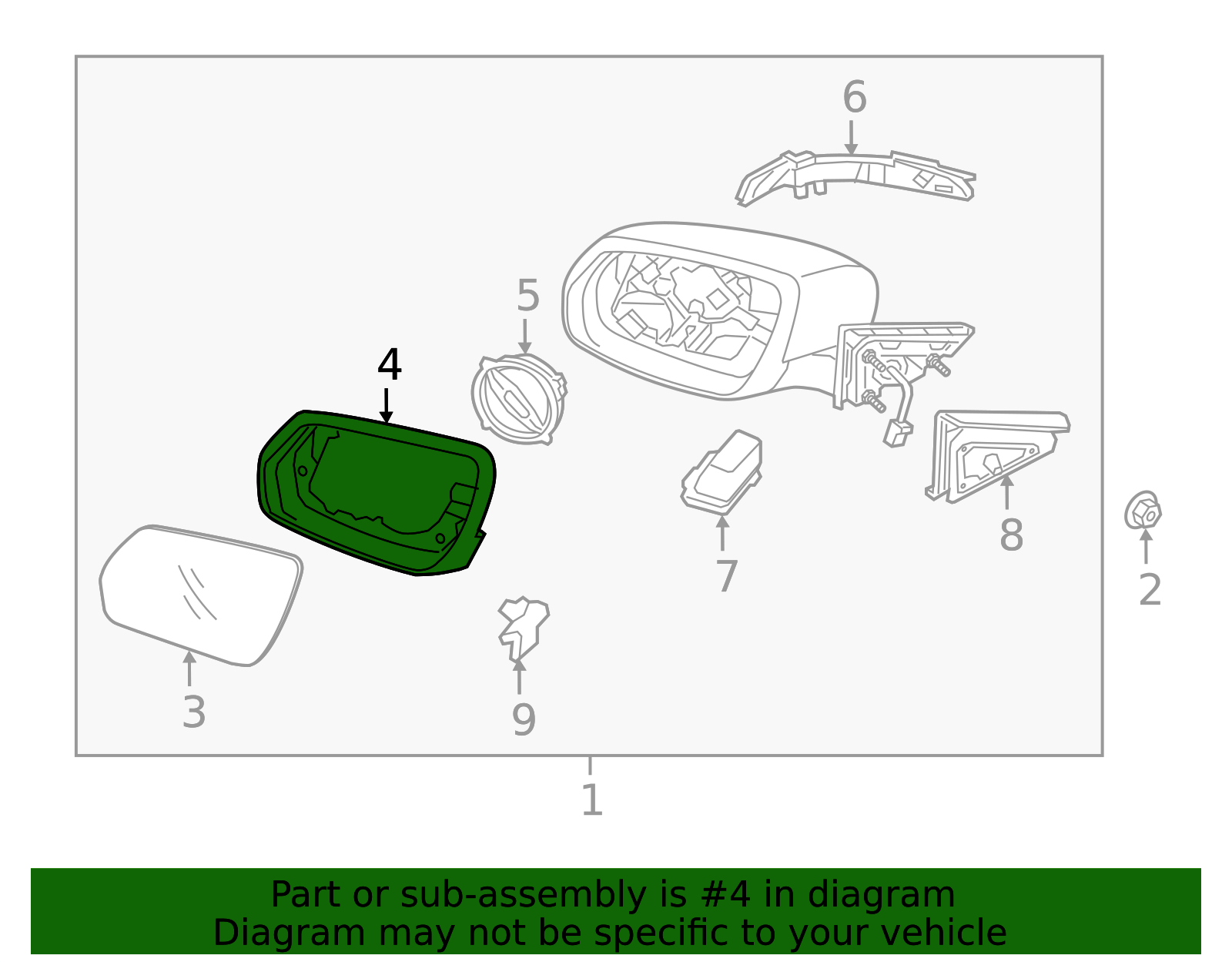 2015-2020 Hyundai Mirror Cover 87615-B1000 | QuirkParts