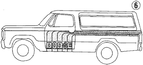 Stripe Tape for 1987 Dodge Ramcharger #0