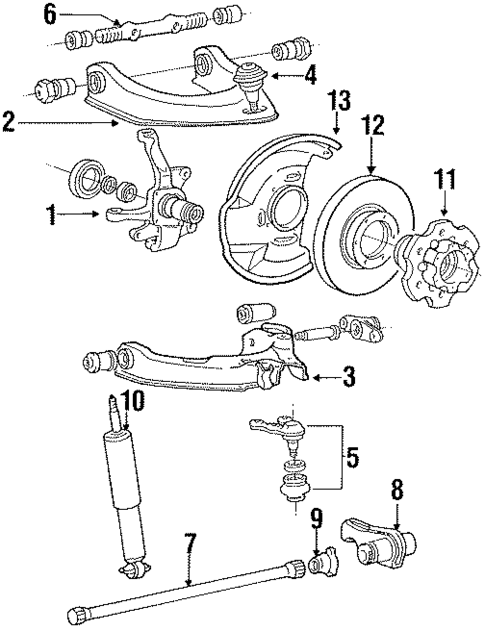 Front Brakes for 1989 Dodge Raider #0