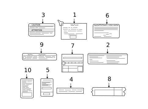 Labels for 2008 Saturn Vue #1
