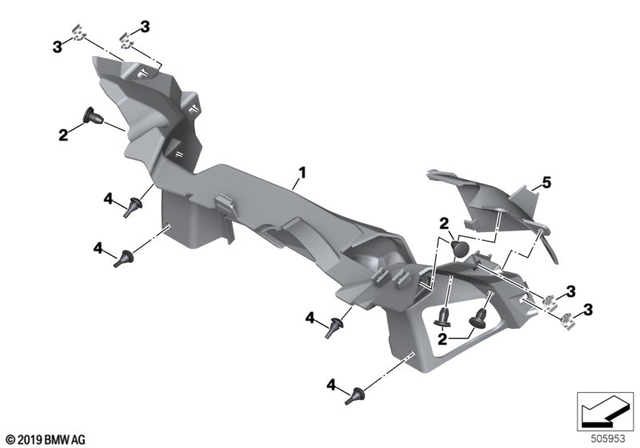 46638403904 - : Exhaust Duct, Cooler for BMW-Motorrad Image