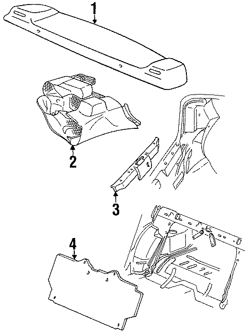Interior Trim - Rear Body for 2000 Dodge Stratus #0