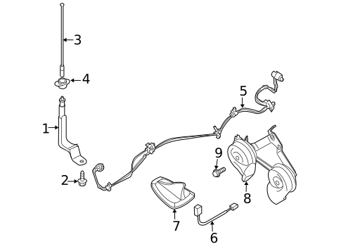 Antenna & Radio for 2006 Nissan TITAN #0