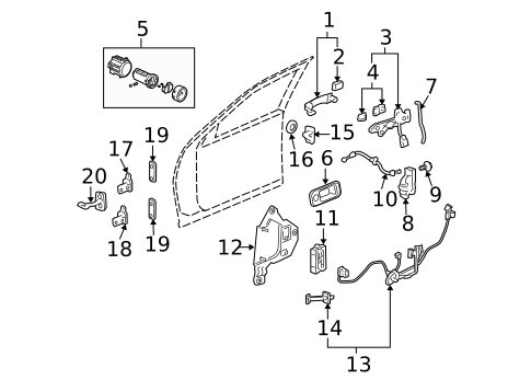 thumbnail interactive-video image 1 of GM Genuine OEM Rear Left Door Lock Actuator – Cadillac STS 2005-2011 – Remanufactured W/ Lifetime Warranty 1 of 5