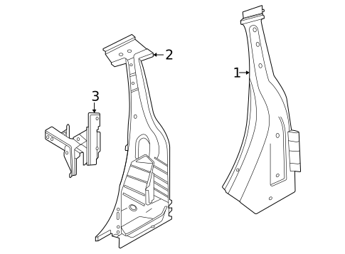 Lock Pillar for 2023 Porsche 911 #0