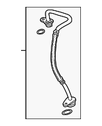 6M145144E - Engine: Oil Inlet Tube for Audi: A6 allroad, A6 Quattro, A7 Sportback, A8 Quattro, Q7, Q8, S4, S5, S5 Sportback, SQ5, SQ5 Sportback Image