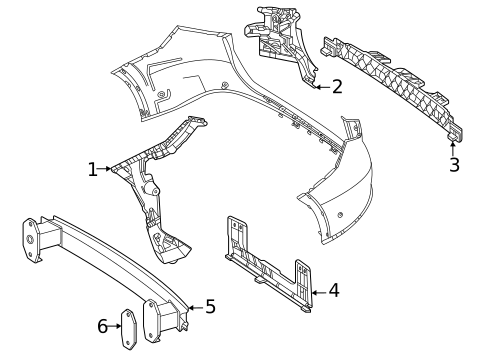 Bumper & Components - Rear for 2024 Mercedes-Benz GLC300