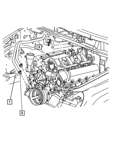 Air Conditioner and Heater Plumbing for 2002 Jeep Grand Cherokee #3