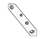 99762892800 - Body: Wiper Linkage Mount Kit for Porsche: 911, Boxster, Cayman Image
