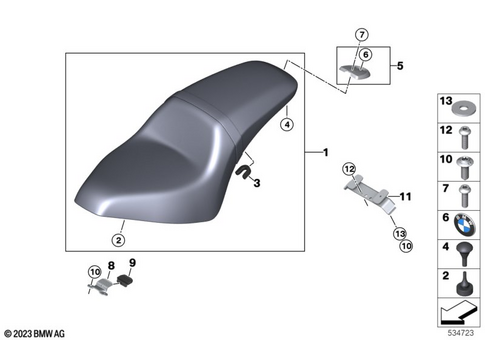 Bench Seat for 2022 BMW-Motorrad R 18 Roctane #0