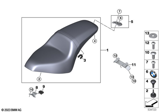 52537915197 - : Badge Holder Black for BMW-Motorrad Image