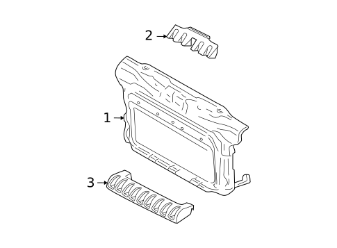 Radiator Support for 2006 Volkswagen Beetle #0
