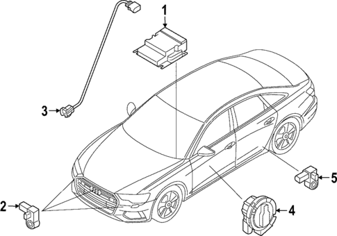 Air Bag Components for 2021 Audi RS7 Sportback #1
