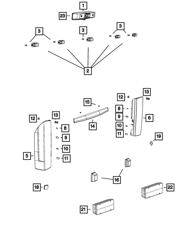 68100472AA - Electrical: Nut for Ram: ProMaster 1500, ProMaster 2500, ProMaster 3500, ProMaster EV Image