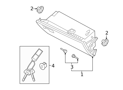 Glove Box for 2023 Kia Telluride #0