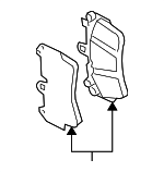 958698151D - Brakes: Brake Pads for Porsche: Cayenne Image
