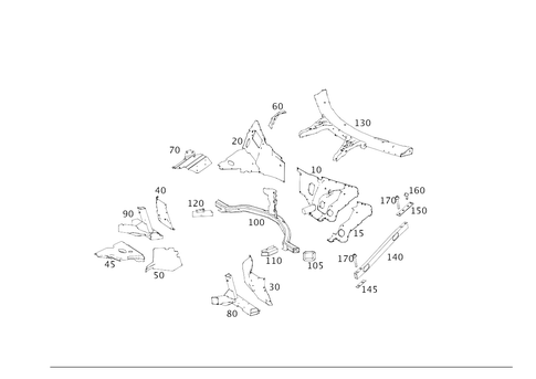 Fire Wall and Connection Parts for 2018 Mercedes-Benz AMG GT S #0