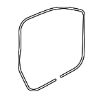 3C4837702D5AP - Body: Door Weather-strip for Volkswagen: Passat Image