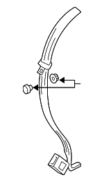 3C0857807RRAA - Electrical: Center Seat Belt for Volkswagen: CC, Passat Image