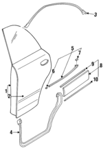 HG3073020G - Body: Door Shell for Mazda: 929 Image