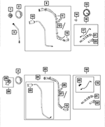 68145575AA - Fuel: Clip for Jeep: Wrangler, Wrangler JK Image