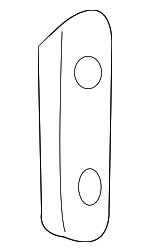2852087 - Body: Lock Pawl for Chevrolet: Classic, Malibu | Oldsmobile: Alero | Pontiac: Grand Am Image