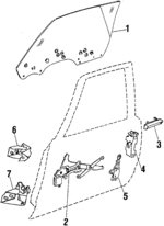 20009422 - Body: Window Regulator for Chevrolet: Monte Carlo | Oldsmobile: Cutlass Calais, Cutlass Salon, Cutlass Supreme | Pontiac: Grand Prix Image