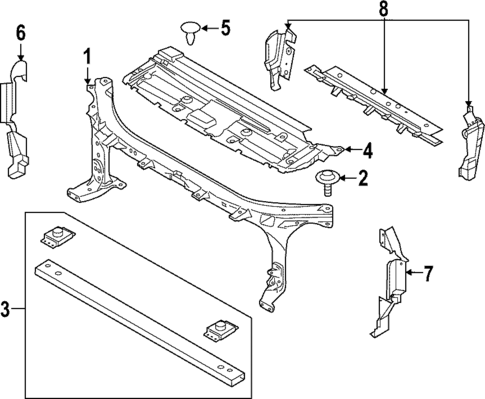 Radiator Support for 2019 Ford F-150 #0