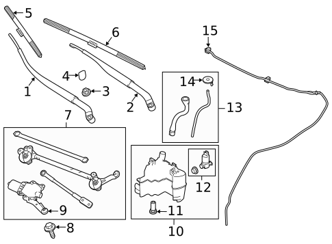 Wiper & Washer Components for 2019 INFINITI Q50 #0