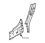 4H0809240C - : Inner Pillar for Audi Image