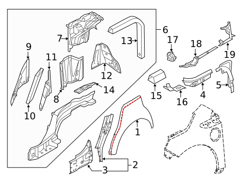 Inner Structure for 2013 Audi A8 Quattro #0
