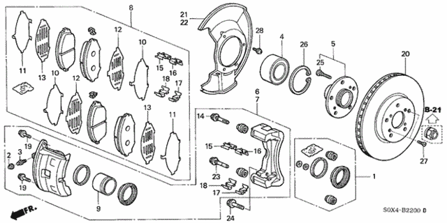 Front Brake for 2003 Honda Odyssey #0