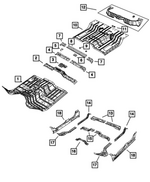 68592984AD - Body Sheet Metal Except Doors: Front Floor Pan for Ram: 2500, 3500 Image