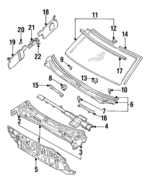 MR125573 - : Cowl Panel for Mitsubishi: Mirage Image