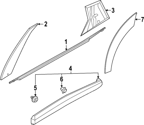 Exterior Trim - Rear Door for 2023 Nissan ARIYA #0