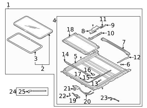 Sunroof for 2003 Kia Sedona #0