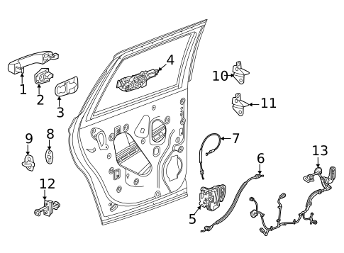 Front Door for 2022 Chevrolet Tahoe #1