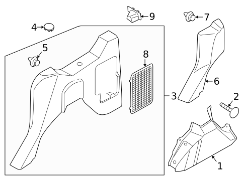Interior Trim - Side Panel for 2019 Ford Transit Connect #5