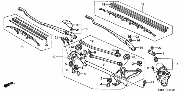 Front Wiper for 2003 Honda Civic #0