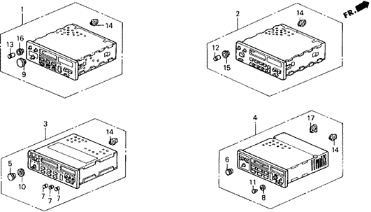 Radio for 1991 Honda Prelude #0